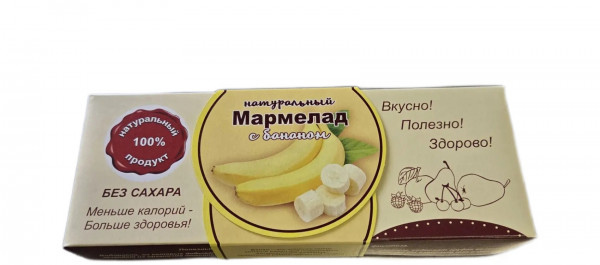 №2 Мармелад натуральный "Банан" 140г  в Новомосковске