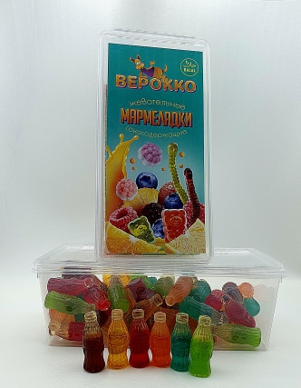  Жевательный мармелад Бутылочки МИКС, 250г      в Новомосковске