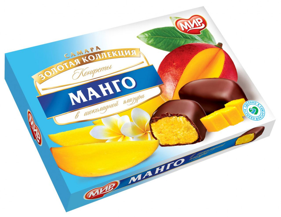  КФ МИР Манго-Кокос в шоколадной глазури 160г  в Новомосковске