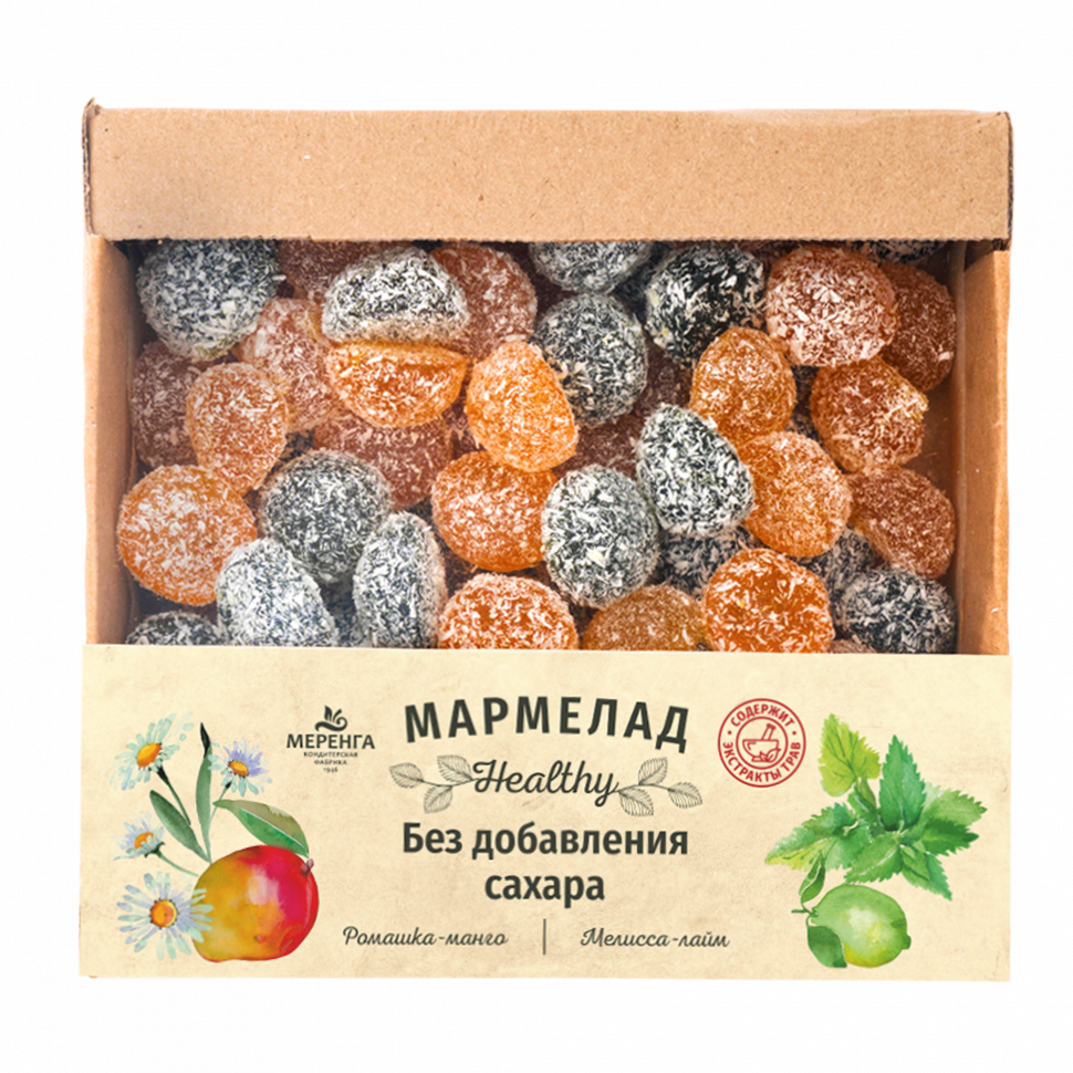  Меренга Мармелад в кокосовой обсыпке Ромашка+Мелисса , 800г     в Новомосковске