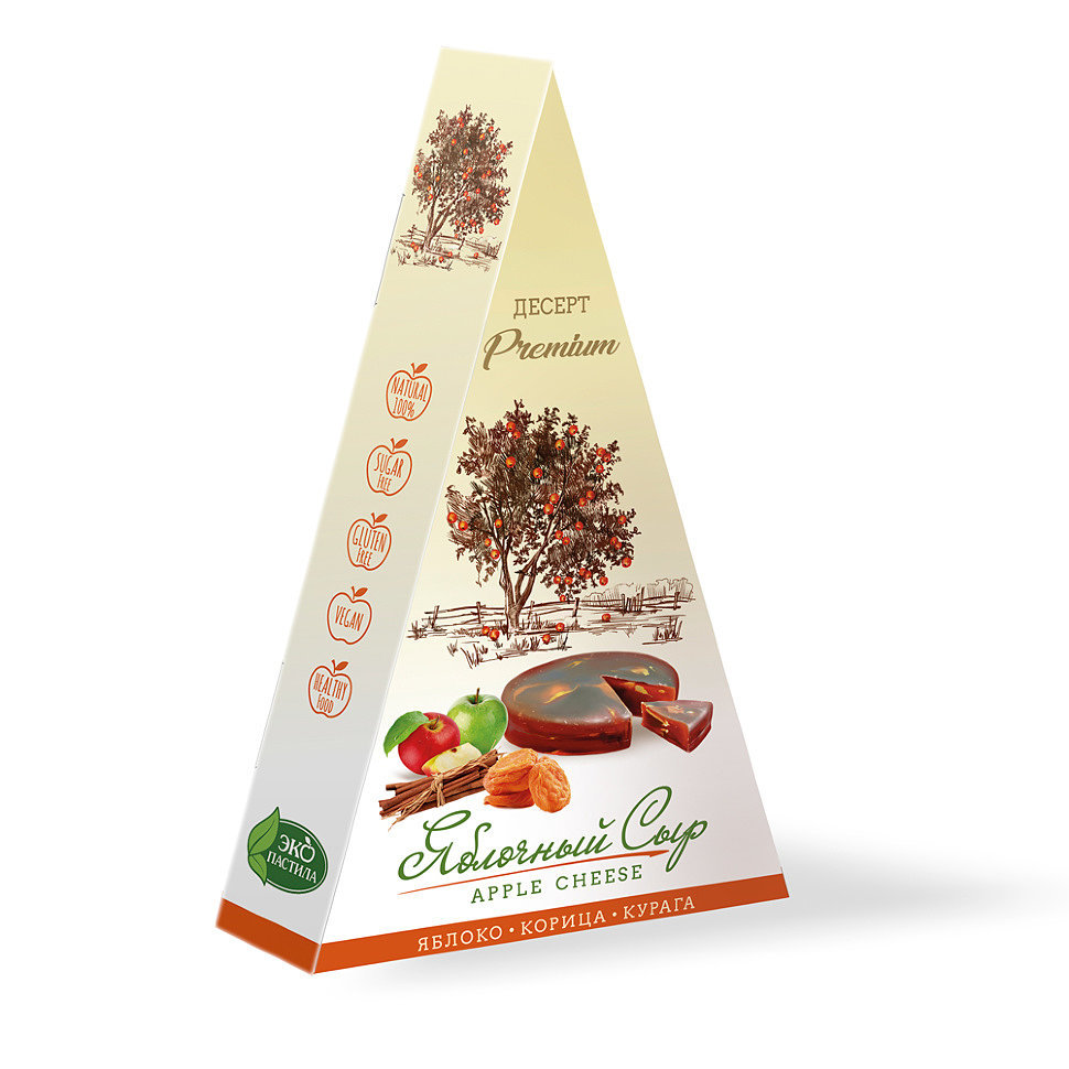  Сыр яблочный  Яблоко-Корица-Курага 120г в Новомосковске