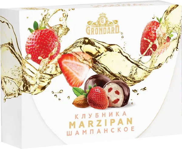 №1 TM Grondard       (10185) Конфеты глазированные Марципановые Клубника и Шампанское, 98г в Новомосковске